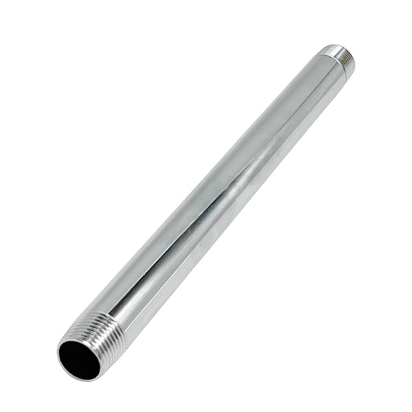 WAL-RICH Wal-Rich 0302526 3/8 x 8 inch Lead-Free Chrome-Plated Nipple