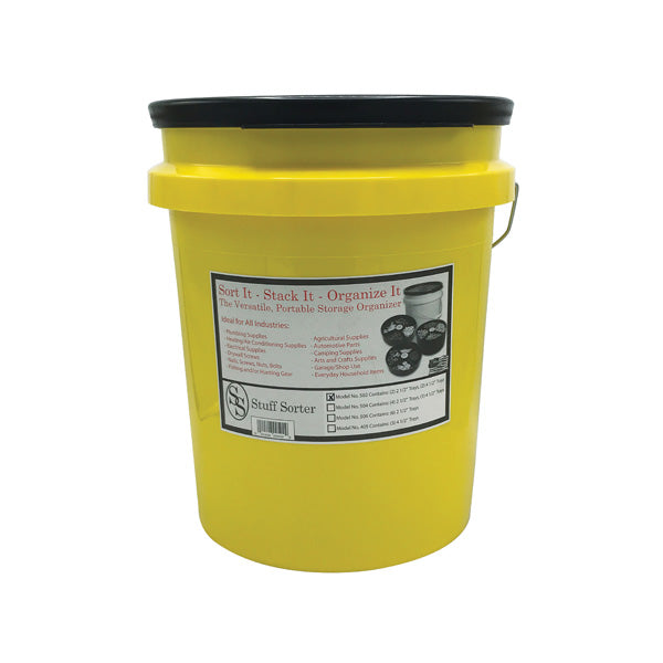 WAL-RICH Wal-Rich 1861000 organizer bucket 5 gallon 4 trays two 2 1/2 inch & two 4 1/2 inch trays