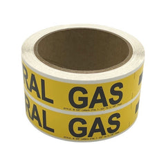 WAL-RICH Wal-Rich 2425074 Medium Gas Piping Label 100/Roll