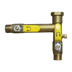 WAL-RICH Wal-Rich 0408304 double shutoff expansion tank valve 1/2 inches male x 1/2 inches female pack 2