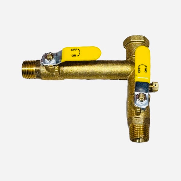 WAL-RICH Wal-Rich 0408304 double shutoff expansion tank valve 1/2 inches male x 1/2 inches female pack 2
