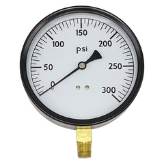 WAL-RICH Wal-Rich 1713014 Pressure Gauge 300 PSI 4 1/2 Inch Lot of 5