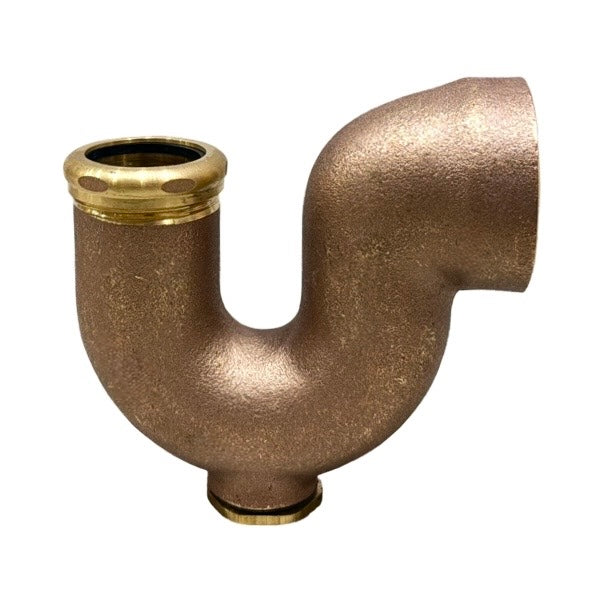 WAL-RICH Wal-Rich 1214006 2″ x 1 1/2″ Rough Brass NY Regulation Trap