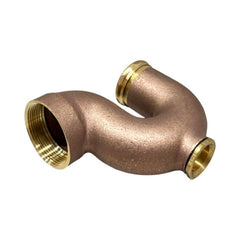 WAL-RICH Wal-Rich 1214006 2″ x 1 1/2″ Rough Brass NY Regulation Trap