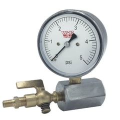 WAL-RICH Wal-Rich 1838110 0-5# LP Test Gauge Complete 2 1/2 Inch 1/4 NPT