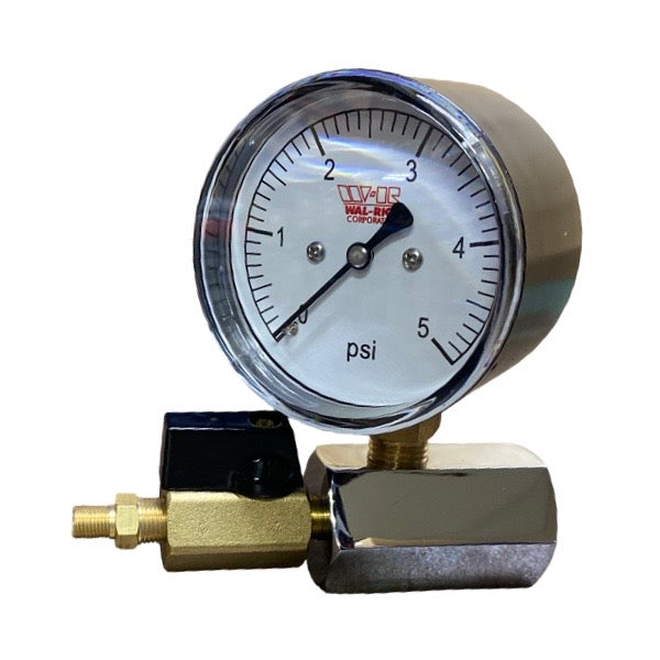 WAL-RICH Wal-Rich 1838110 0-5# LP Test Gauge Complete 2 1/2 Inch 1/4 NPT