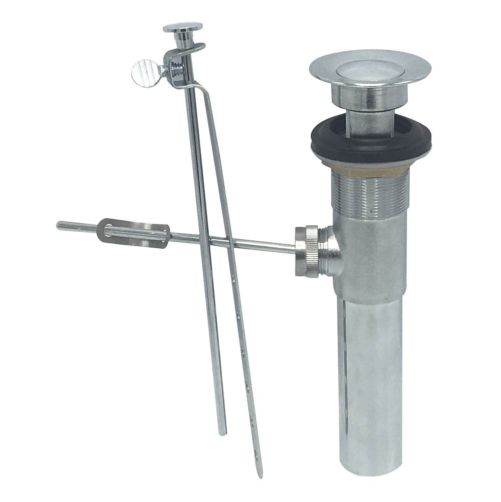 WAL-RICH Wal-Rich 1405002 Strainer and Drain Pop-Up Waste Assembly 1-1/4 Inch