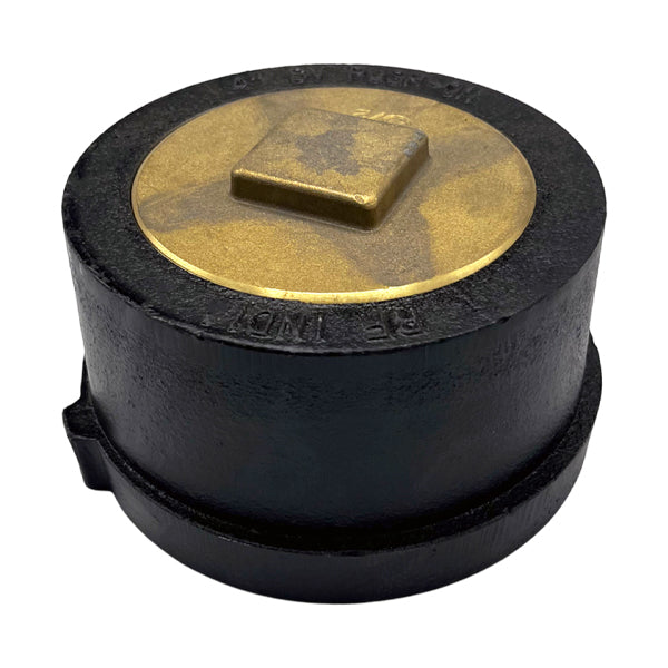 WAL-RICH Wal-Rich 2423104 4 inch push-on cleanout less gasket (service weight) with raised head plug
