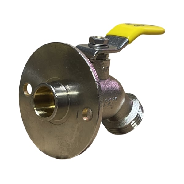 WAL-RICH Wal-Rich 4407052 1/2 inchesCTS chrome-plated quarter turn sillcock lead-free