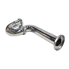 WAL-RICH Wal-Rich 1205013 1-1/2 inch Chrome Plated Tubular Brass P-Trap Less Cleanout 17 Gauge