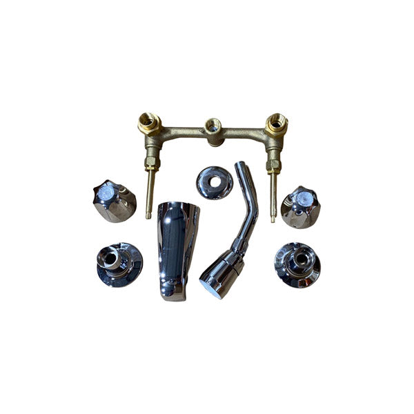 WAL-RICH Wal-Rich 4702202 8 inches Two-Valve Shower Body Set With Spout