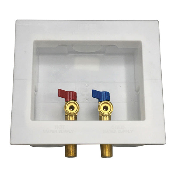 WAL-RICH Wal-Rich 0431008 Washing Machine Box with 1/4″ Turn Valves 10 Pack