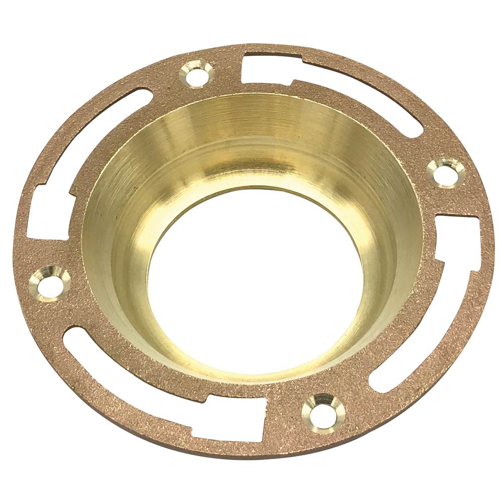 WAL-RICH Wal-Rich 1352002 Brass Closet Flange 4 x 3 in.