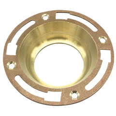 WAL-RICH Wal-Rich 1352002 Brass Closet Flange 4 x 3 in.