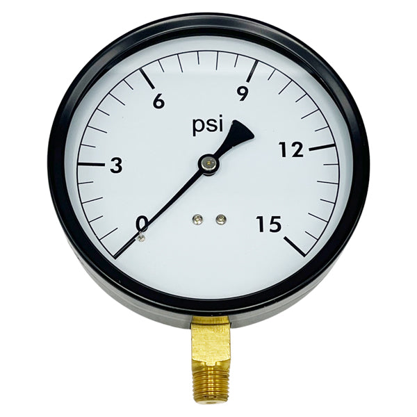 WAL-RICH Wal-Rich 1713002 4 1/2 inches 15 PSI Pressure Gauge