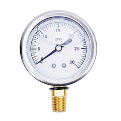 WAL-RICH Wal-Rich 1712601 2 1/2 inch 30 PSI liquid filled gauge