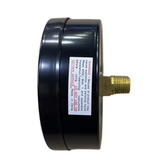 WAL-RICH Wal-Rich 1714202 3 1/2 inch 30 PSI 1/4 inch backoutlet press gauge