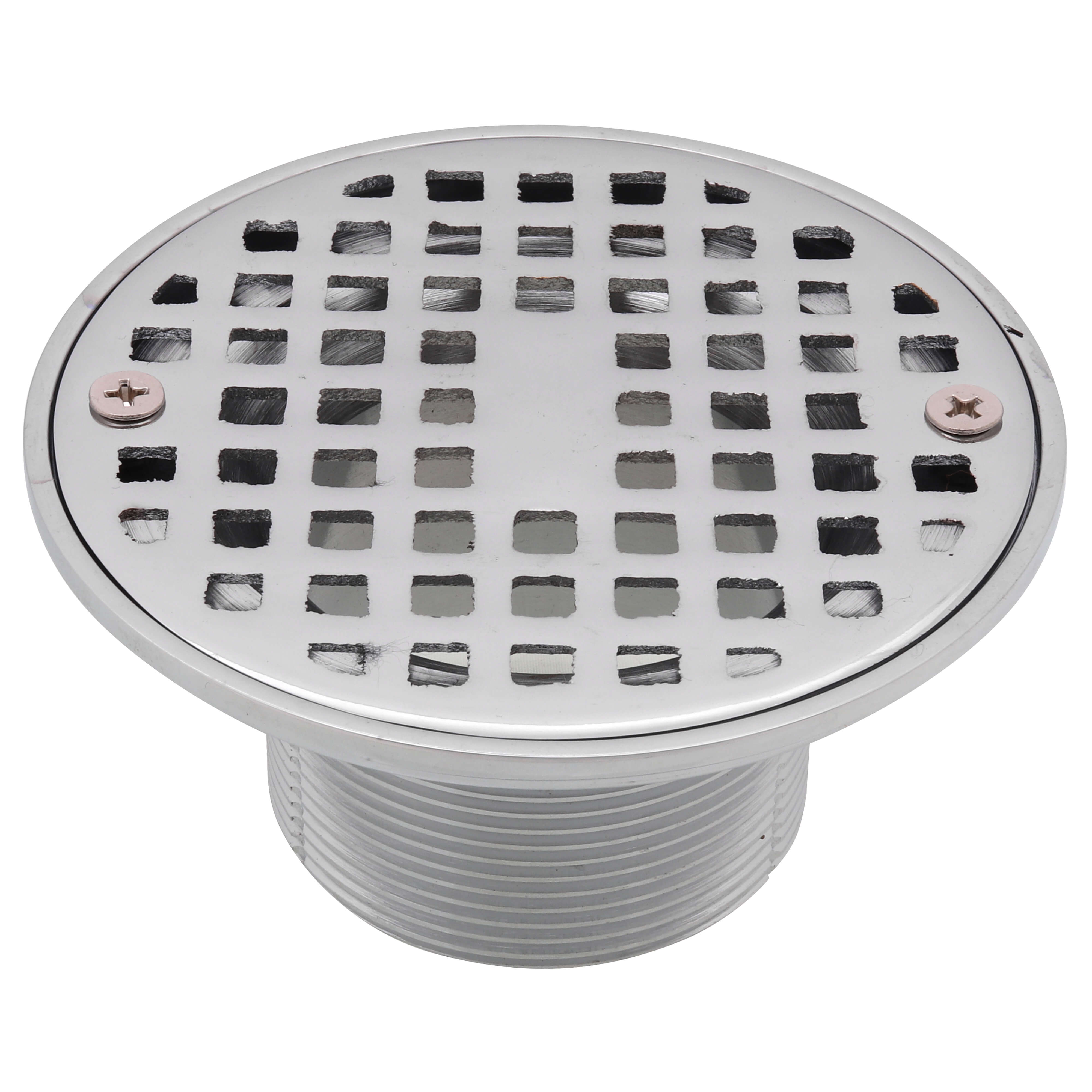 WAL-RICH Wal-Rich 0523022 2 inch chrome-plated brass shower strainer for shower pan liner drain round