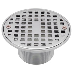 WAL-RICH Wal-Rich 0523022 2 inch chrome-plated brass shower strainer for shower pan liner drain round