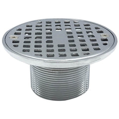 WAL-RICH Wal-Rich 0523022 2 inch chrome-plated brass shower strainer for shower pan liner drain round