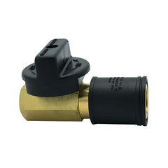 WAL-RICH Wal-Rich 2861002 Quick-Connect Shut Off Valve 3/8 inches Quick-Connect X 3/8 inches FIP