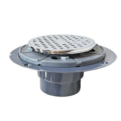 WAL-RICH Wal-Rich 0523014 Pvc Shower Pan Liner Drain With Chrome-Plated Brass Strainer 12 Pack