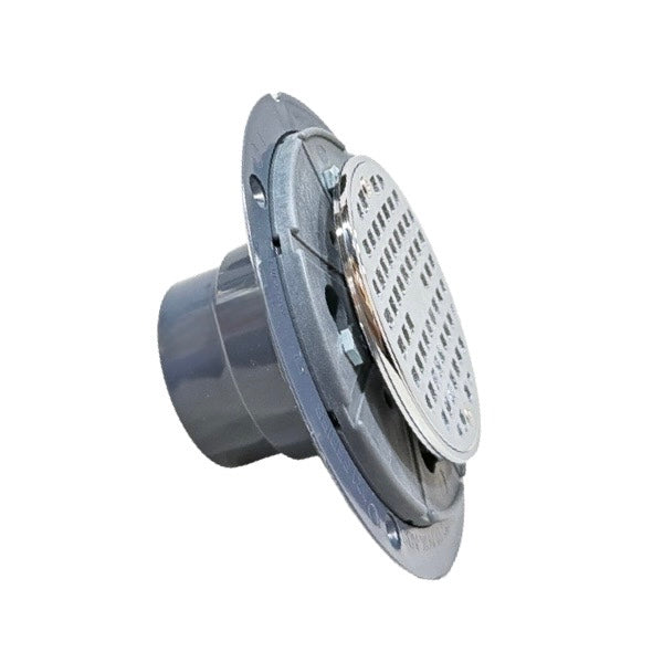 WAL-RICH Wal-Rich 0523014 Pvc Shower Pan Liner Drain With Chrome-Plated Brass Strainer 12 Pack