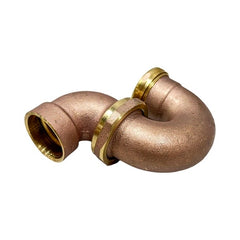 WAL-RICH Wal-Rich 1212000 1 1/2 inches Rough Brass L.A. Trap Sweat