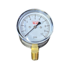 WAL-RICH Wal-Rich 1715502 Gas Test Diaphragm Gauge 0-10 PSI 2-1/2 Inch