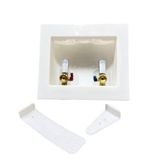 WAL-RICH Wal-Rich 0431010 washing machine box with 1/4-inch turn valves with arresters 10 pack