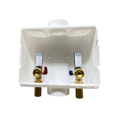 WAL-RICH Wal-Rich 0431010 washing machine box with 1/4-inch turn valves with arresters 10 pack