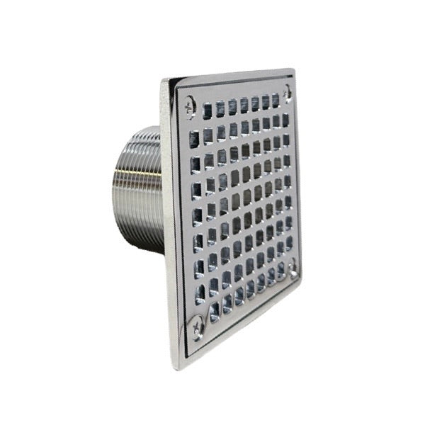 WAL-RICH Wal-Rich 0523024 2″ brass shower strainer for shower pan liner drain (square) 12 pack