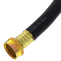 WAL-RICH Wal-Rich 0802508 8 feet heavy duty rubber washing machine inlet hose 1/2 inch ID 3/4 inch connection replacement 27-13008