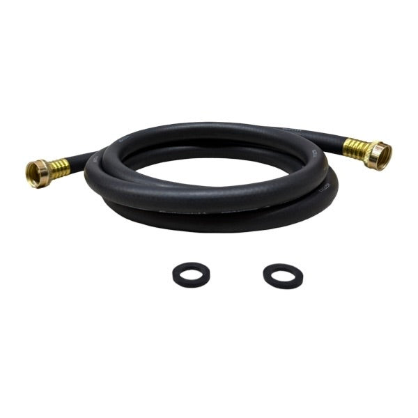 WAL-RICH Wal-Rich 0802508 8 feet heavy duty rubber washing machine inlet hose 1/2 inch ID 3/4 inch connection replacement 27-13008