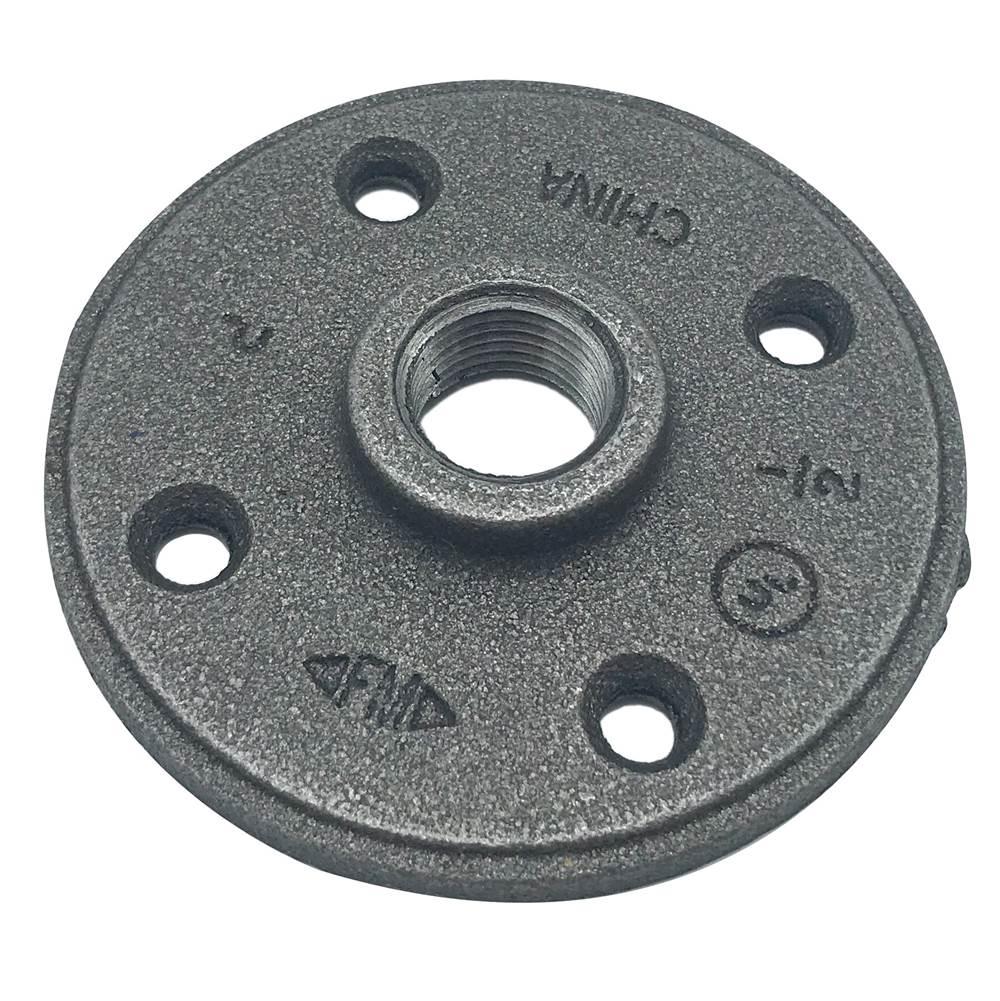WAL-RICH Wal-Rich 2511018 Malleable Iron Railing Flange 2 inch