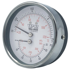 WAL-RICH Wal-Rich 1711011 3 1/4 inch angle tridicator 1/2 inch NPT 55 psi