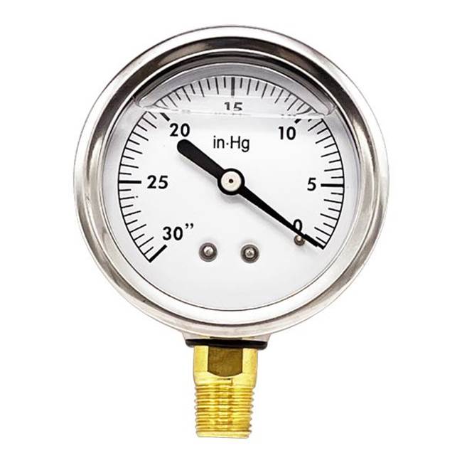 WAL-RICH Wal-Rich 1720000 2 1/2 inch Liquid Filled Vacuum Gauge