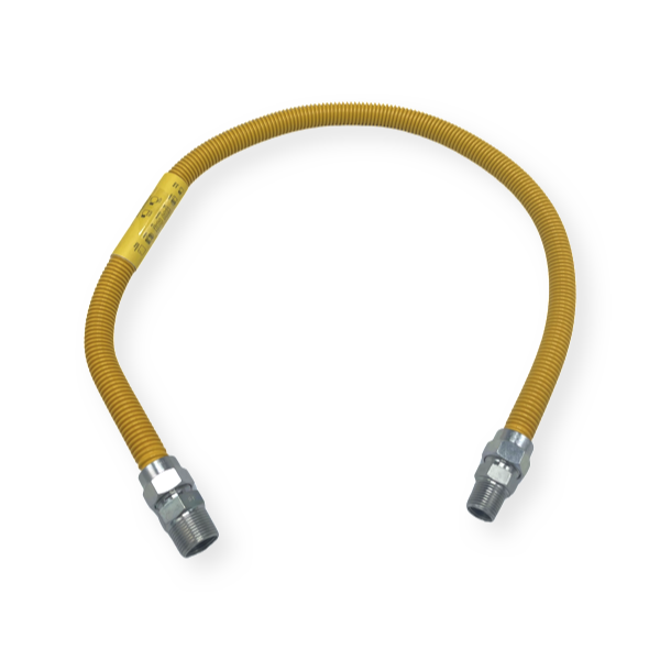 WAL-RICH Wal-Rich 0813008 stainless steel gas range connector 3/4 inch male x 1/2 inch male x 36 inch