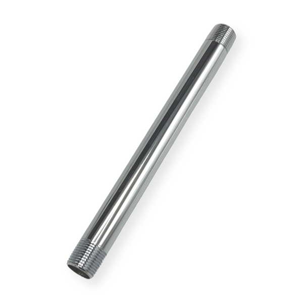 WAL-RICH Wal-Rich 0302524 3/8 x 7 lead-free chrome-plated nipple 25 pack