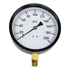 WAL-RICH Wal-Rich 1713012 4 1/2 inch 200 PSI pressure gauge