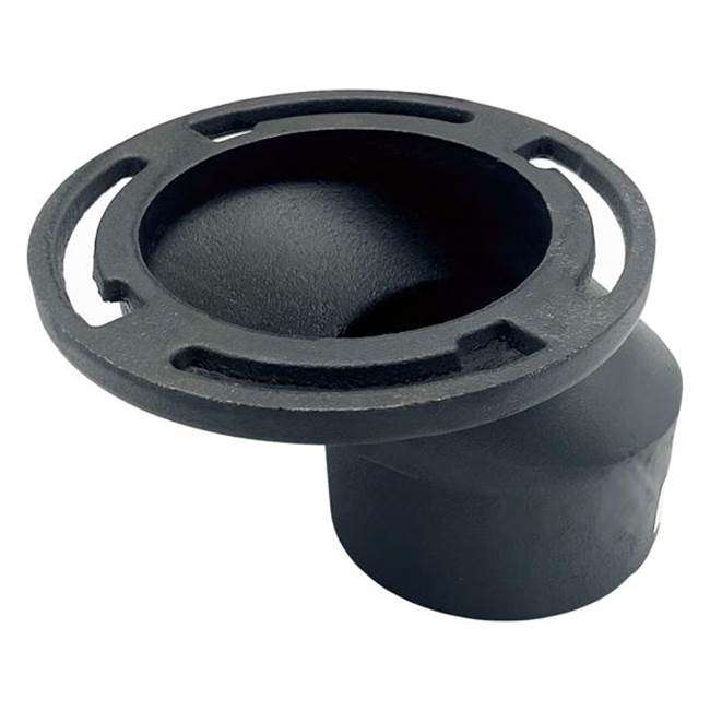 WAL-RICH Wal-Rich 1349315 4 inches x 4 inches x 2 inches Cast Iron No-Hub Closet Flange