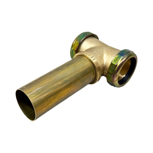 WAL-RICH Wal-Rich 1509002 Twin Ell 1 1/2 inch Rough Brass 6 Pack