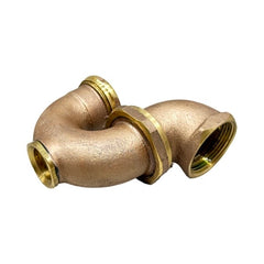 WAL-RICH Wal-Rich 1212004 1 1/2 inches x 1 1/4 inches Rough Brass L.A. Trap With Cleanout