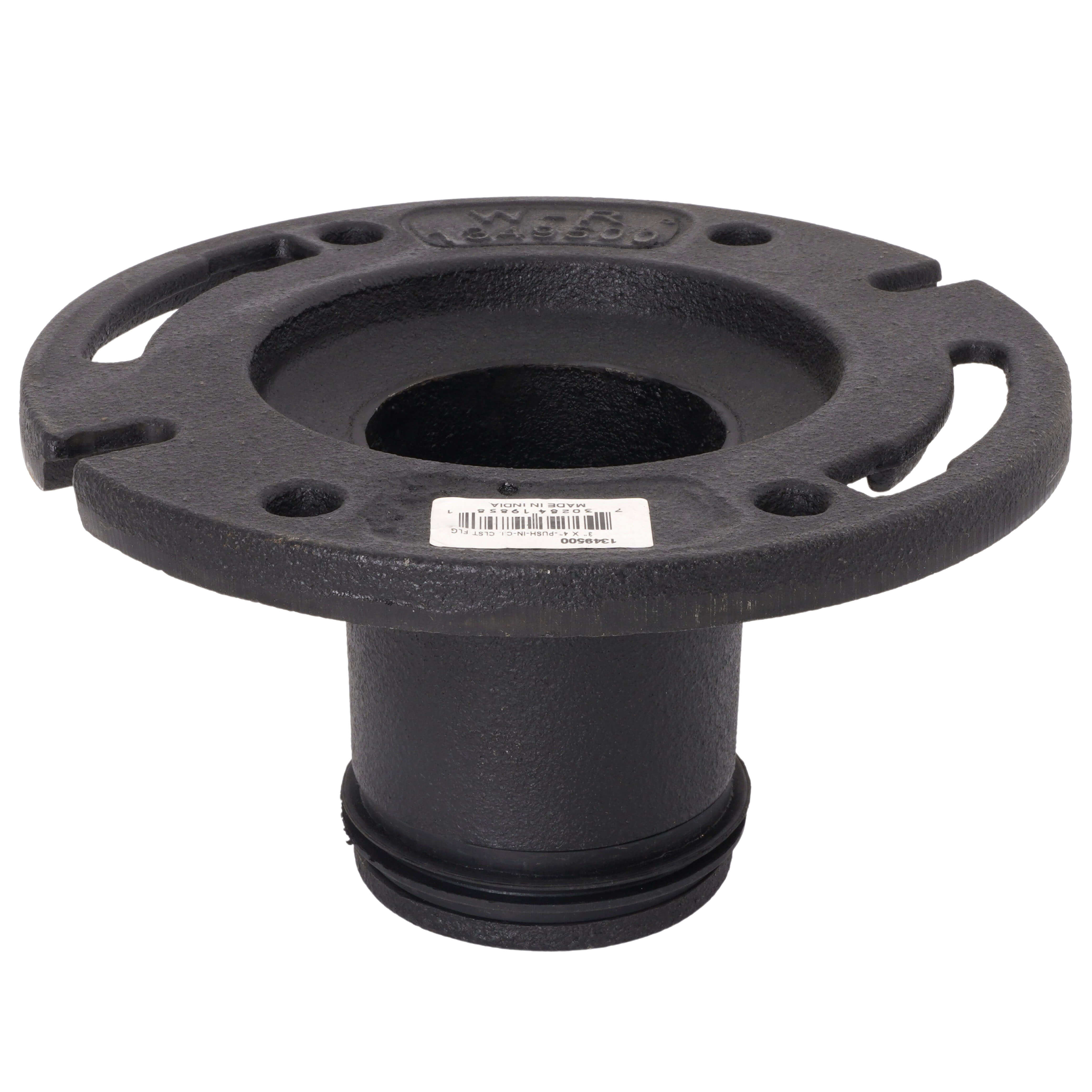WAL-RICH Wal-Rich 1349500 3 inches x 4 inches Push-In Cast Iron Closet Flange 4 Pack