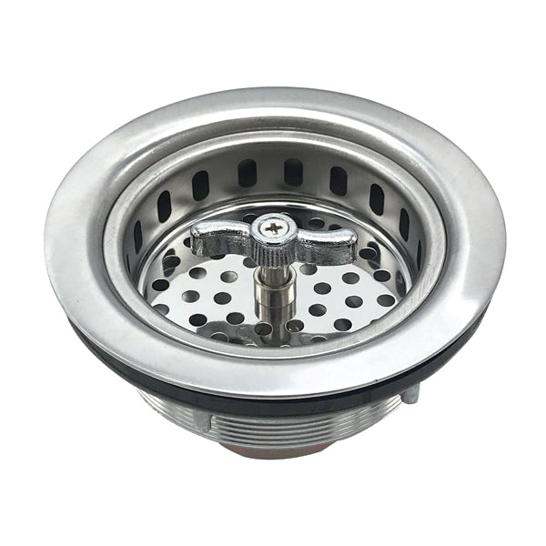 WAL-RICH Wal-Rich 0515008 Twist-N-Lock S.S. Duo Strainer 3 1/2 Inch
