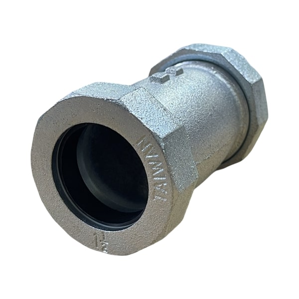WAL-RICH Wal-Rich 2561010 1 1/2 inch Long Galvanized Compression Coupling
