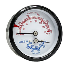WAL-RICH Wal-Rich 1711019 2 1/2 inch Long Shank Tridicator 200 PSI