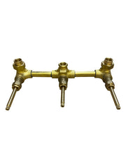 WAL-RICH Wal-Rich 4703304 Three-Handle Tub/Shower Faucet with Tub Spout, Shower Head, and Shower Arm 11 Inch
