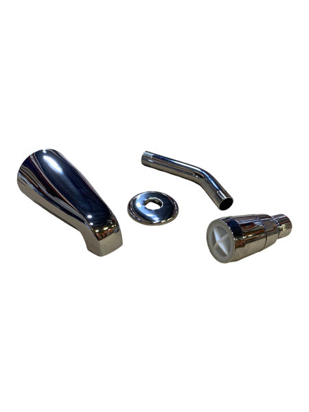 WAL-RICH Wal-Rich 4703304 Three-Handle Tub/Shower Faucet with Tub Spout, Shower Head, and Shower Arm 11 Inch