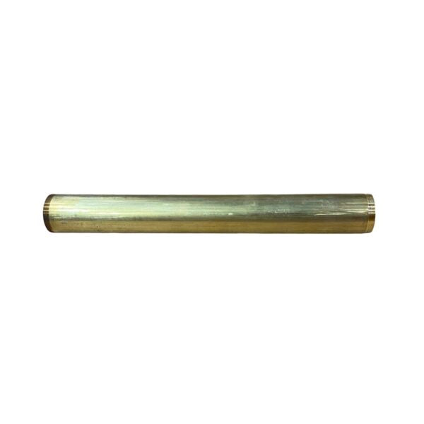 WAL-RICH Wal-Rich 0109016 1 1/2 x 12 Rough Brass Threaded Tube (Threaded Both Ends) 20 Gauge